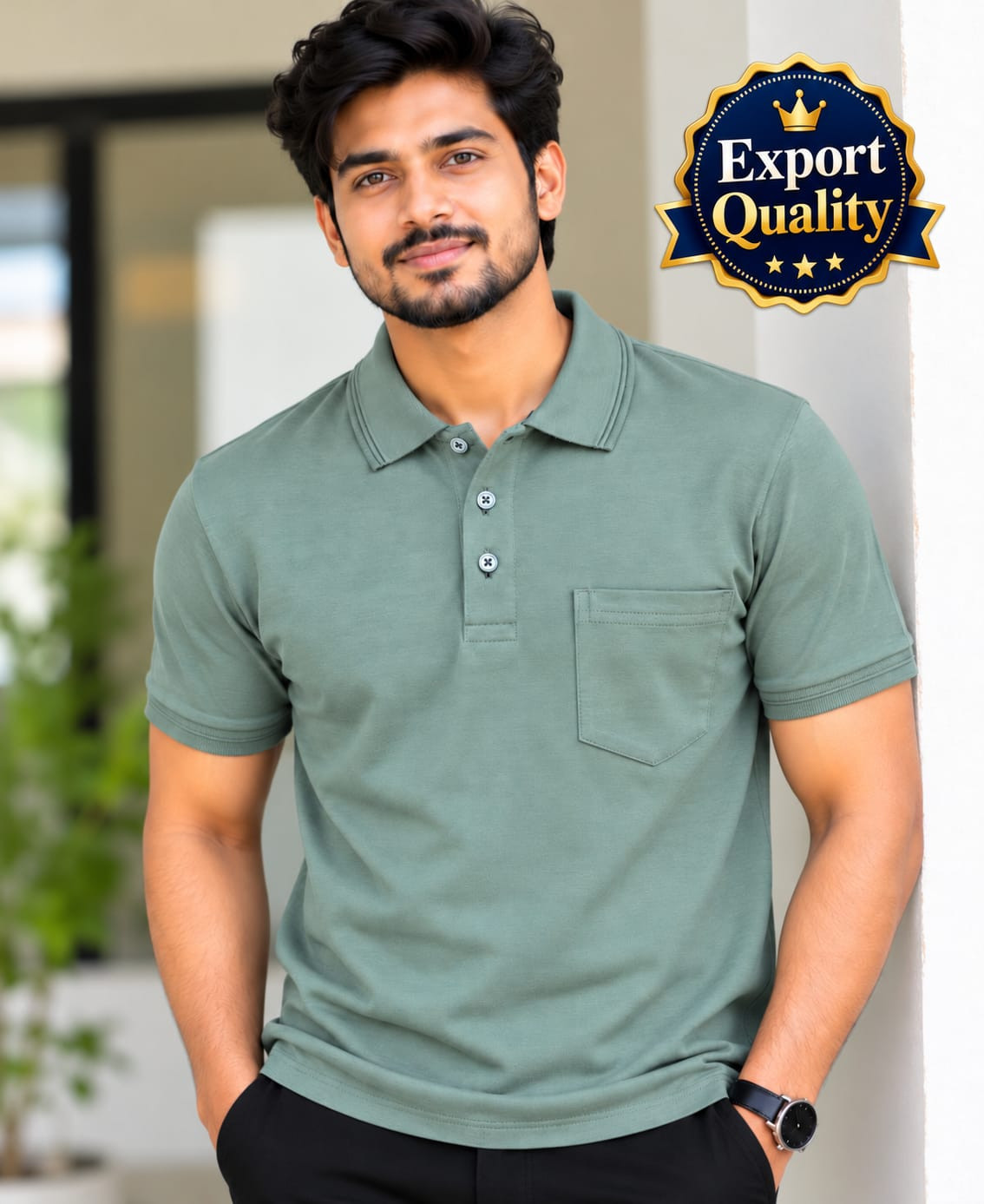 SCORPION BRAND COLLAR T SHIRT