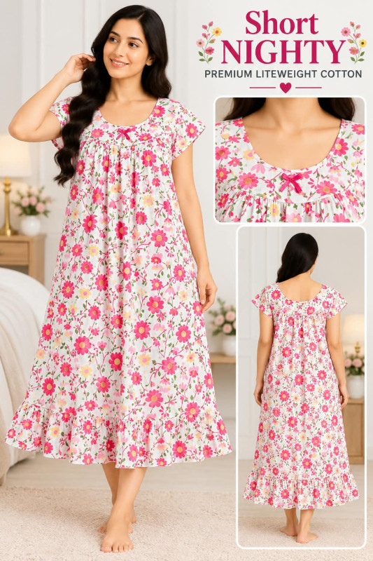 SHORT NIGHTY(SLEEP WEAR)