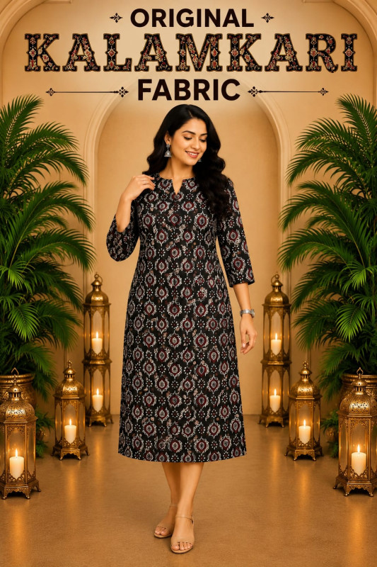 KALAMKARI STRAIGHT CUT TOPS
