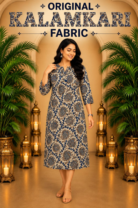 KALAMKARI STRAIGHT CUT TOPS